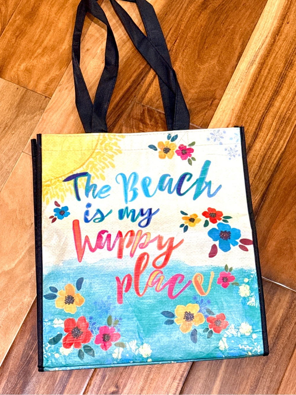 The Beach is my Happy Place reusable tote by Natural Life
